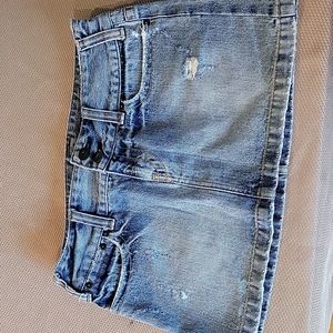 Jean Mini Skirt American Eagle